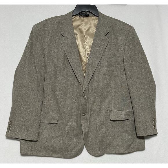 100% Silk Men's Woven Blazer Jacket Statements NWT Size 50 - Picture 1 of 8